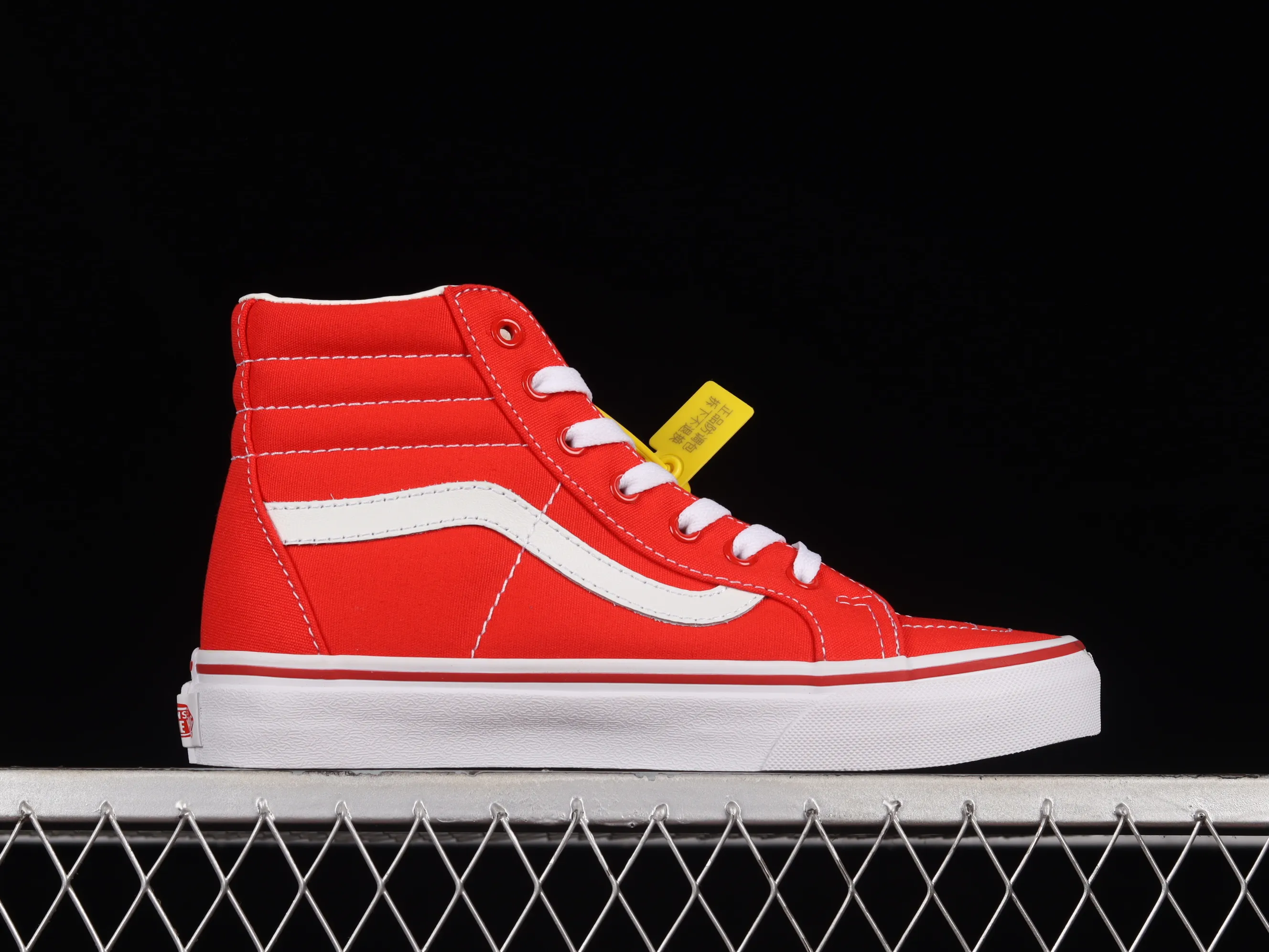 All categories Vans Vans series Vans Hi Vans high-top Vans SK8-Hi Vans official high-end branch classic red and white high-top casual sneakers VN000TS9GYK